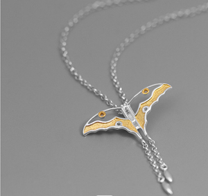 Silver Gold plated Dragonfly pendant