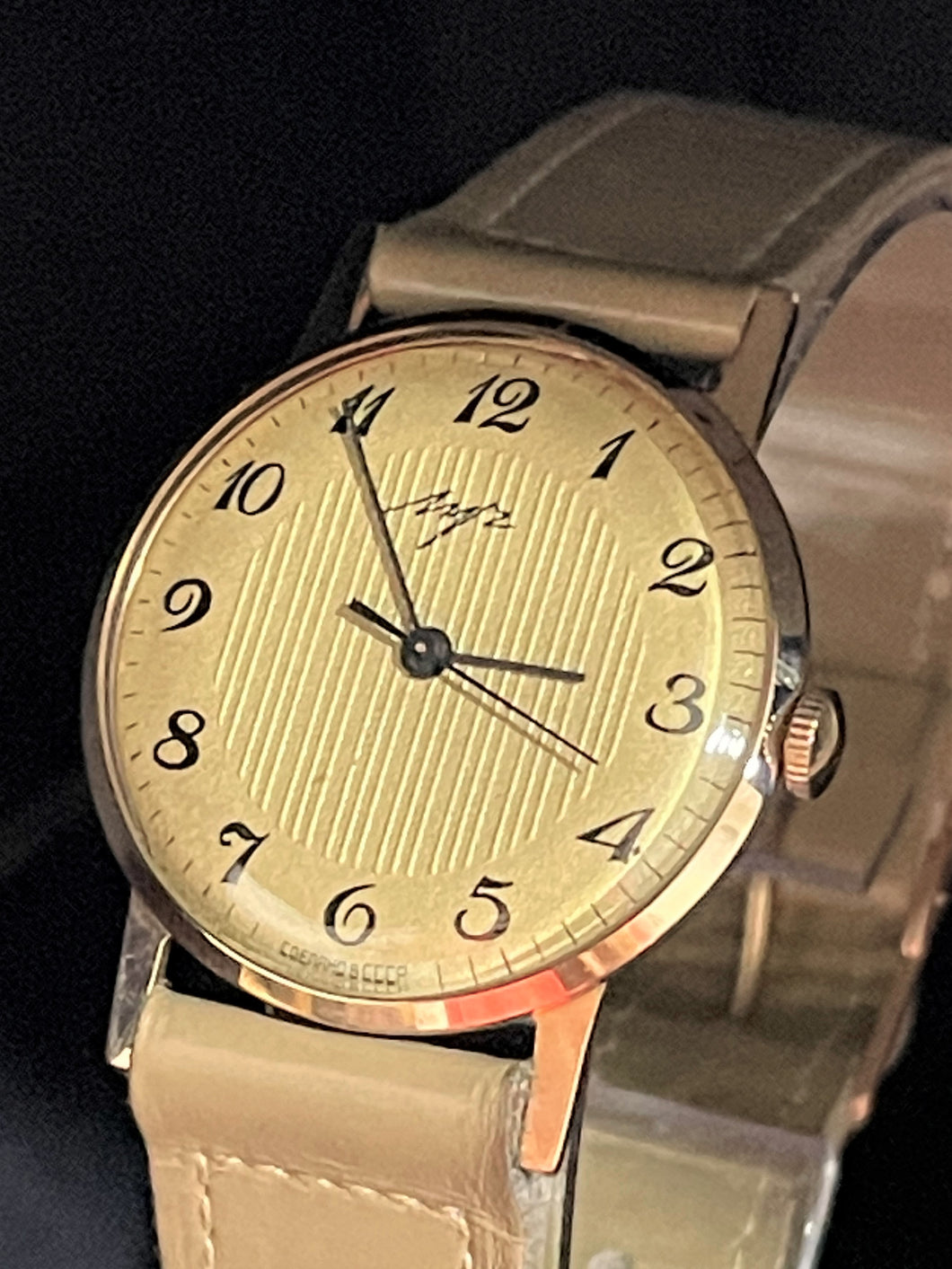 Preowned Russian Watch,14ct solid Rose Gold