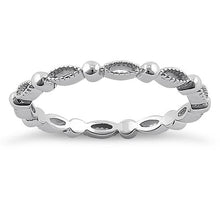 Load image into Gallery viewer, Sterling Silver Alternating Pattern Eternity Band
