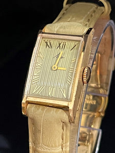 Preowned Russian Vintage 14ct Solid Gold Mechanical Watch.