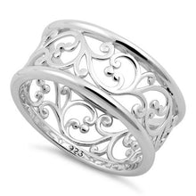 Load image into Gallery viewer, Sterling Silver Vines Band Ring
